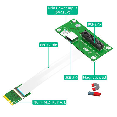 بطاقة SATA المصفوفة بالذهب 15pin PCI-E Express X4
