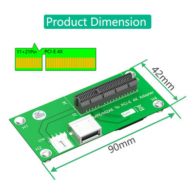 بطاقة SATA المصفوفة بالذهب 15pin PCI-E Express X4