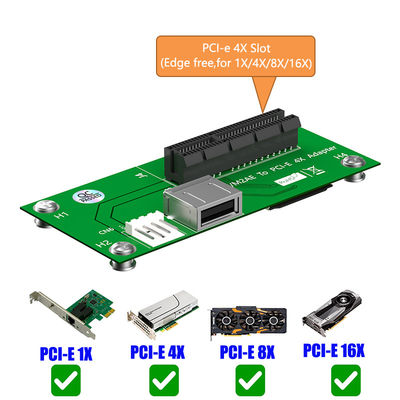 بطاقة SATA المصفوفة بالذهب 15pin PCI-E Express X4