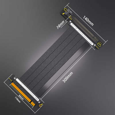 كابل رايزر PCI E مخصص 16x كابل تمديد Pcie محمي لوحدة معالجة الرسومات
