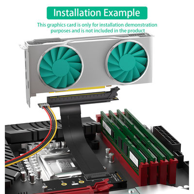 M.2 NGFF المفتاح M إلى بطاقة الرسومات الكابل PCI-E Express Extender 16x PCIE Riser Adapter Card Nvme