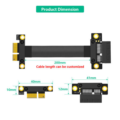 PCI Express 3.0 1x para PCI-E x1 Riser Adaptor تمديد مرن PCI-E Riser كابل Express 1X سرعة عالية