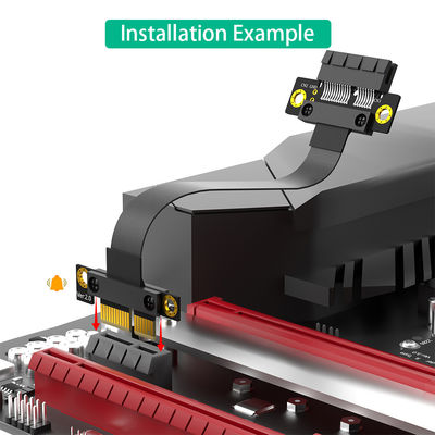 PCI Express 3.0 1x para PCI-E x1 Riser Adaptor تمديد مرن PCI-E Riser كابل Express 1X سرعة عالية