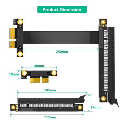 كابل تمديد PCI E PCI Express 3.0 لنقل البيانات من 1X إلى 16X