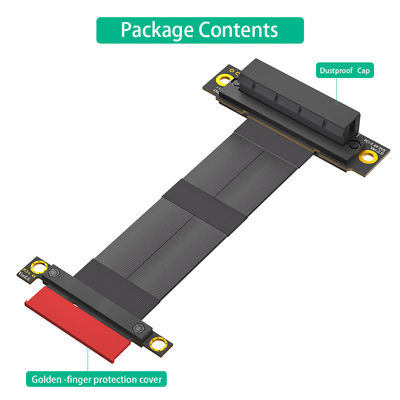 270 درجة محول الكمبيوتر العكسي 1U 2U PCI E فتحة كابل PCIe 4X التمديد