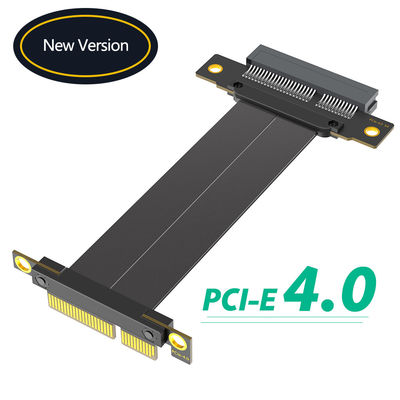 محول كمبيوتر عمودي مزدوج PCI E 90 درجة Pci Express X4 Riser Cable
