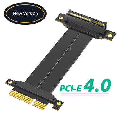 محول كمبيوتر عمودي مزدوج PCI E 90 درجة Pci Express X4 Riser Cable