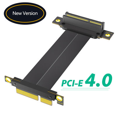 محول كمبيوتر عمودي مزدوج PCI E 90 درجة Pci Express X4 Riser Cable