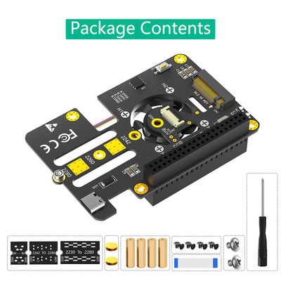 جين 2 Raspberry Pi M 2 محول NVMe إلى PCIe PCI E محول Raspberry Ssd 3 في 1 Combo