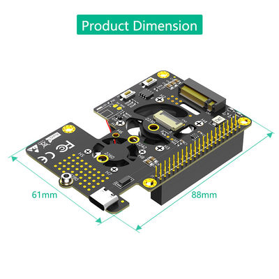 3 في 1 كومبو مصمم راسبيري باي M.2 NVMe SSD إلى M2 PCIE Nvme Adapter