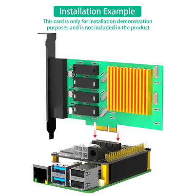 Raspberry Pi PCI E 1x محول 12 فولت Pcie 1x إلى 16x 12 فولت الطاقة