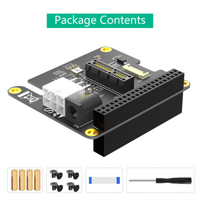 Raspberry Pi PCI E 1x محول 12 فولت Pcie 1x إلى 16x 12 فولت الطاقة