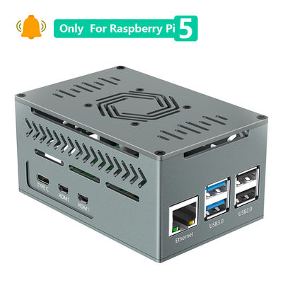 4010 PWM محول Raspberry Pi X1000 X1001 غلاف الألومنيوم غلاف Raspberry Pi 5