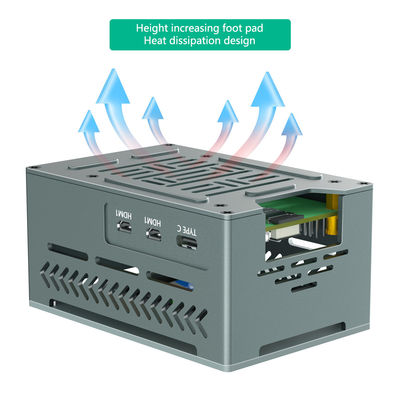 4010 PWM محول Raspberry Pi X1000 X1001 غلاف الألومنيوم غلاف Raspberry Pi 5