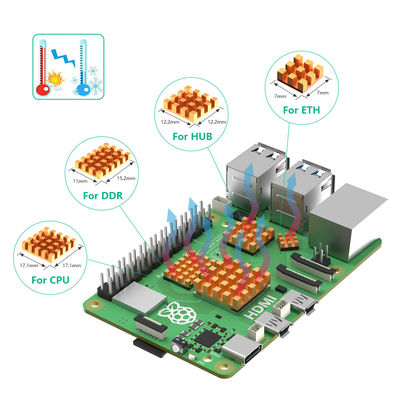 4010 PWM محول Raspberry Pi X1000 X1001 غلاف الألومنيوم غلاف Raspberry Pi 5