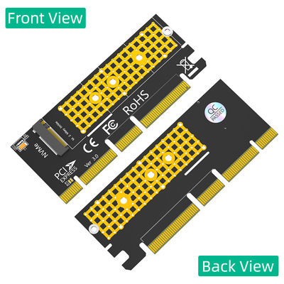 محول NGFF M.2 NVME SSD إلى PCI-E 4X / 8X / 16X مع 3528 LED Flash الملون