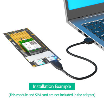 مخصص M.2 NGFF إلى نوع C محول USB 3.0 لمودول GM800 SIM8200