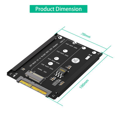 M.2 NGFF مفتاح M SSD إلى SFF-8639 U.2 محول مع براكيت الإطار