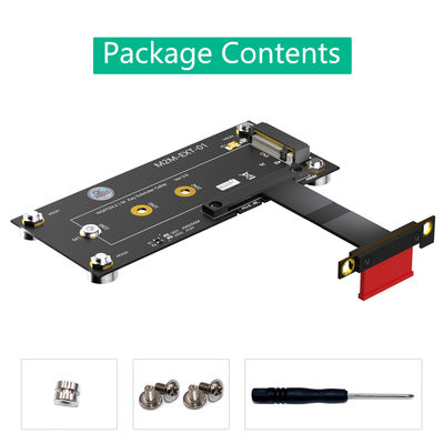 Nouvelle version M.2 NGFF NVME M-Key SSD à PCI-E 4X adaptateur de câble d'extension