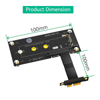Nouvelle version M.2 NGFF NVME M-Key SSD à PCI-E 4X adaptateur de câble d'extension