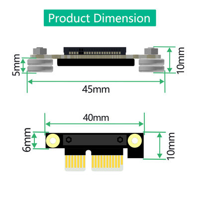Nouvelle version M.2 NGFF NVME M-Key SSD à PCI-E 4X adaptateur de câble d'extension