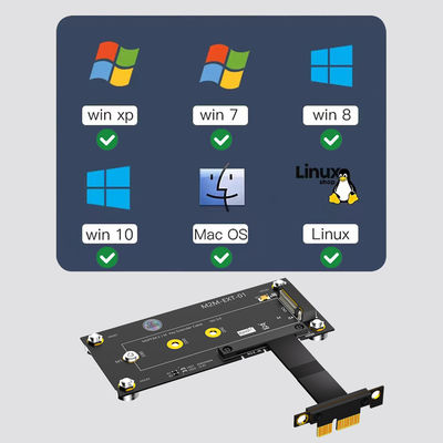 Nouvelle version M.2 NGFF NVME M-Key SSD à PCI-E 4X adaptateur de câble d'extension