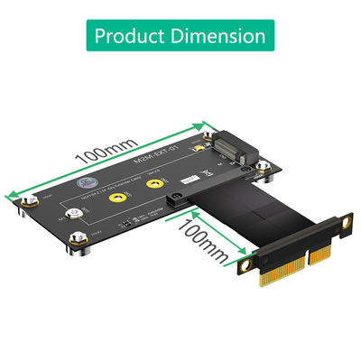 نسخه جدیدM.2 NGFF nvme M-key SSD به PCI-E کابل تمدید 4X با پد مغناطیسی