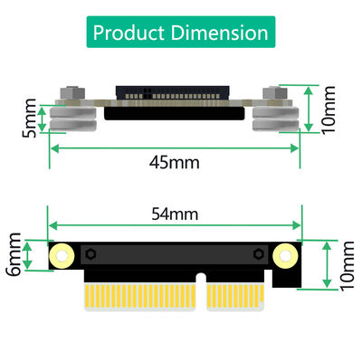 نسخه جدیدM.2 NGFF nvme M-key SSD به PCI-E کابل تمدید 4X با پد مغناطیسی