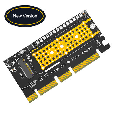Adaptateur M.2 nvme SSD à PCI-E 4X/8X/16X avec 3528 LED flash coloré