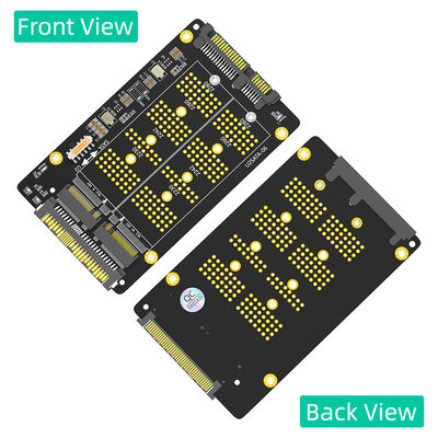 Nuova versione 2 in 1 Combo M.2 ((NGFF) NVME PCI-E SSD a U.2 SFF-8639 & M.2 ((NGFF) SATA SSD ad SATA Adapter
