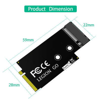 NGFF M.2 Key-M PCI-E 4.0 M2 NVME SSD Converter Adapter Card لشركة لينوفو ليونيون غو تحويل محمول