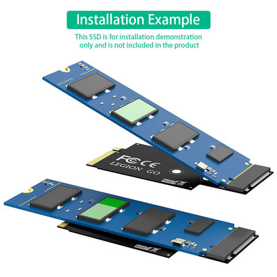 NGFF M.2 Key-M PCI-E 4.0 M2 NVME SSD Converter Adapter Card لشركة لينوفو ليونيون غو تحويل محمول