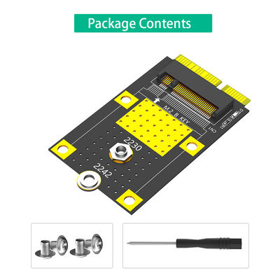 MSATA إلى M.2 ((NGFF) المفتاح B محول لـ 2230/2242 محول بطاقة SSD لمجموعة أجزاء PCS متعددة الأنظمة