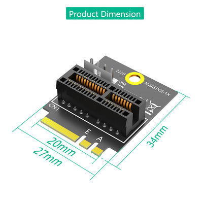 النسخة الجديدة من Mini Nvme M.2 NGFF Key A/A+E/E إلى PCI-E 1X Adapter