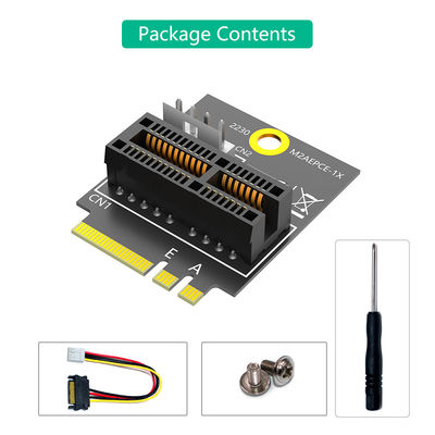 النسخة الجديدة من Mini Nvme M.2 NGFF Key A/A+E/E إلى PCI-E 1X Adapter