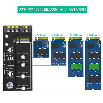 M.2 NGFF SSD إلى SATA 3 3.0 محول البطاقة B B&M مفتاح 2230 2242 2260 2280 بروتوكول SATA M.2 محرك أقراص الحالة الصلبة SSD