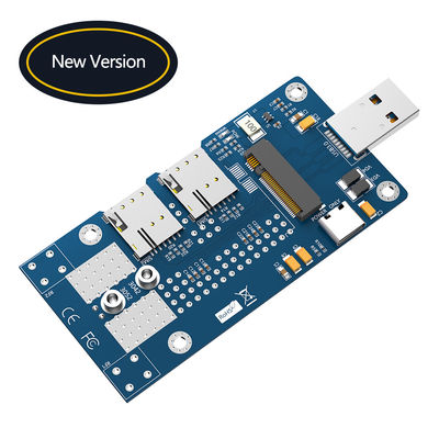 USB 3.0 و Type-C الطاقة المساعدة إلى NGFF M.2 بطاقة محول لاسلكي B-Key مع فتحة 2 NANO SIM لوحدة مودم WWAN 5G 4G LTE.