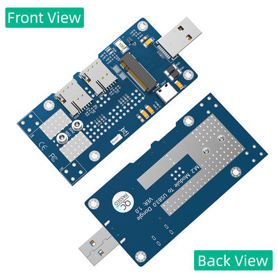 USB 3.0 و Type-C الطاقة المساعدة إلى NGFF M.2 بطاقة محول لاسلكي B-Key مع فتحة 2 NANO SIM لوحدة مودم WWAN 5G 4G LTE.