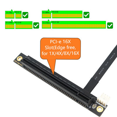 M.2 ((NGFF) المفتاح A-E إلى PCI-E 16X كابل محول لنقل البيانات السريع
