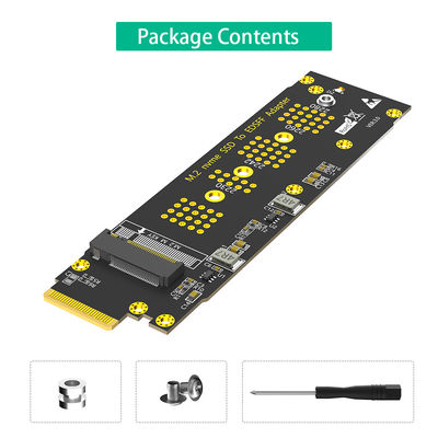 حاكم 1U GEN-Z EDSFF E1.S واجهة NGFF M.2 Key-M M2 NVMe SSD Converter Adapter Card