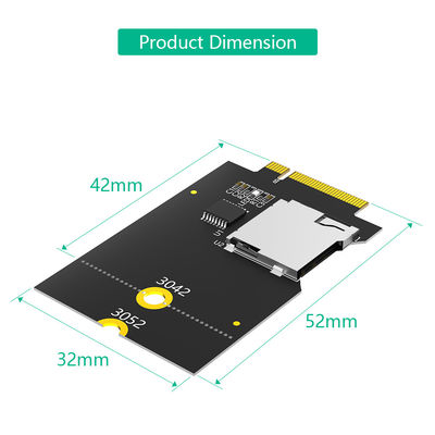 بطاقة ميكرو SD TF SDHC SDXC إلى NGFF المفتاح B المحول يدعم حافلة USB ، وليس حافلة SATA