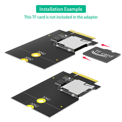 بطاقة ميكرو SD TF SDHC SDXC إلى NGFF المفتاح B المحول يدعم حافلة USB ، وليس حافلة SATA