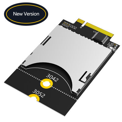 NGFF M.2 واجهة Key-B إلى بطاقة SD Card Holder Converter Adapter Card (دعم USB-Bus ، وليس SATA-Bus)