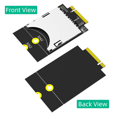 NGFF M.2 واجهة Key-B إلى بطاقة SD Card Holder Converter Adapter Card (دعم USB-Bus ، وليس SATA-Bus)