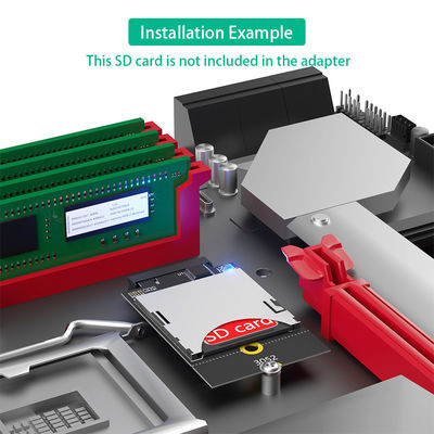 NGFF M.2 واجهة Key-B إلى بطاقة SD Card Holder Converter Adapter Card (دعم USB-Bus ، وليس SATA-Bus)