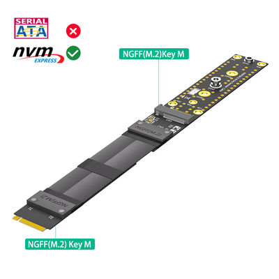 M.2 NGFF المفتاح M NVMe كابل امتداد SSD PCIe3.0 X4 كامل السرعة سرعة عالية كابل امتداد جهاز كمبيوتر سطح المكتب SSD