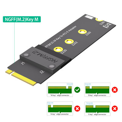 M.2 NGFF المفتاح M NVMe كابل امتداد SSD PCIe3.0 X4 كامل السرعة سرعة عالية كابل امتداد جهاز كمبيوتر سطح المكتب SSD