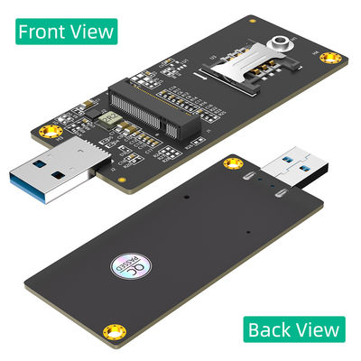 NGFF(M.2) مفتاح B إلى محول USB 3.0 مع فتحة SIM 6pin لوحدة WWAN / LTEالبث عالي السرعة دون تأخير