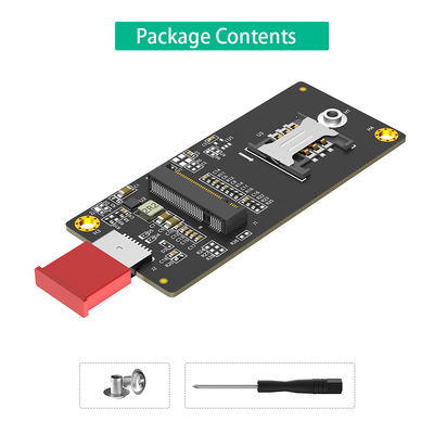 NGFF(M.2) مفتاح B إلى محول USB 3.0 مع فتحة SIM 6pin لوحدة WWAN / LTEالبث عالي السرعة دون تأخير
