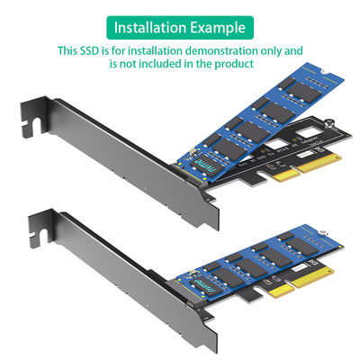 M.2 NGFF PCI-e nvme SSD إلى PCI Express 3.0 x4 المضيف المضيف يدعم M.2 Key نوع بطاقة M